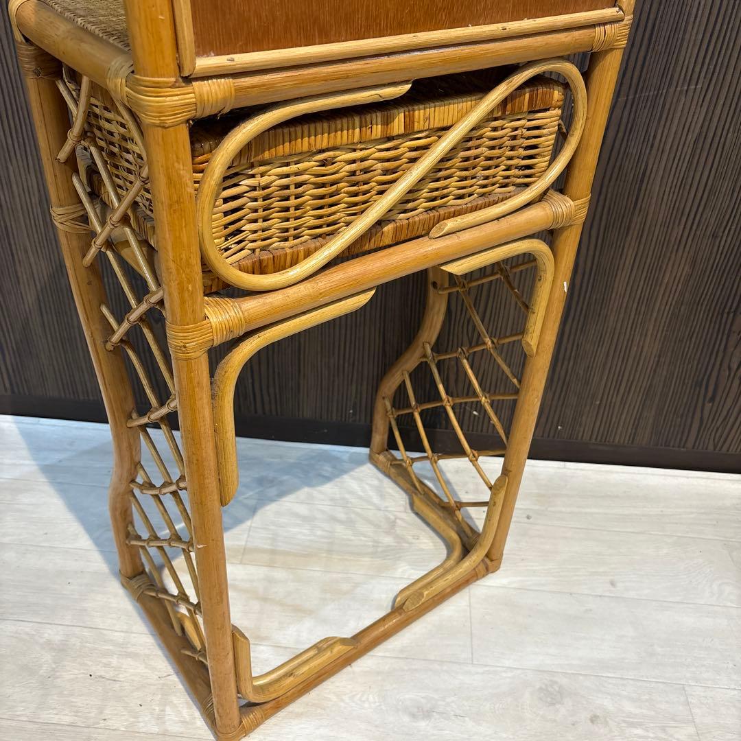 ラタン ドレッサー　スツール　鏡台　椅子　化粧台　家具 イス
