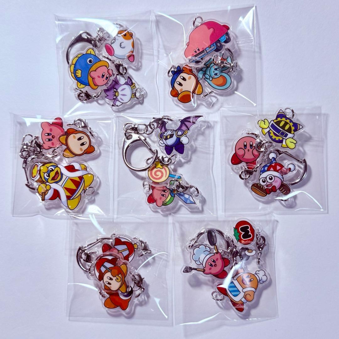 星のカービィ プププマーケット つながる3連アクリルキーホルダー 7点セット