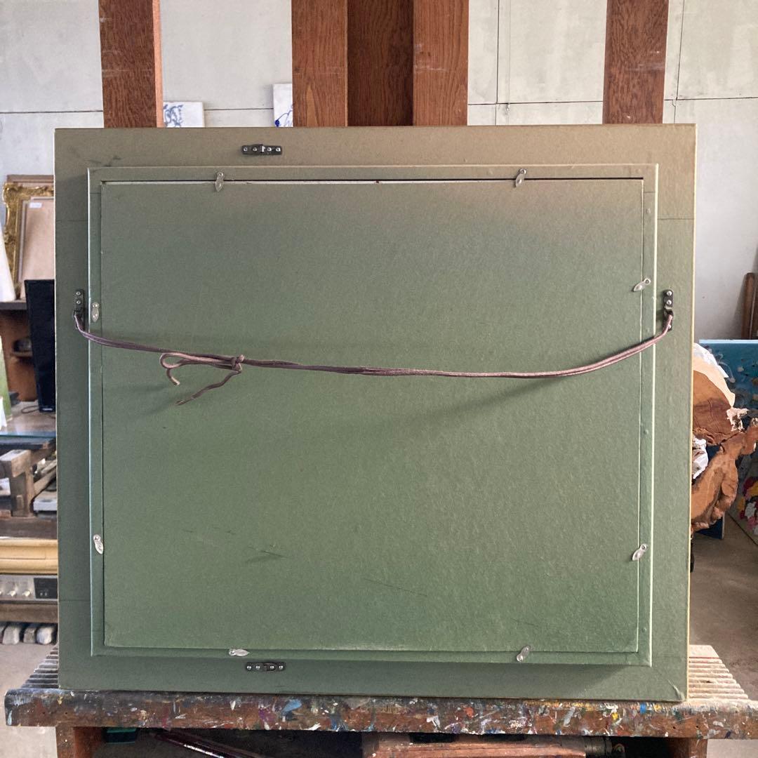 サイン￼ K.Sasaki 赤い薔薇の油彩画 F10号 額装済み 古画