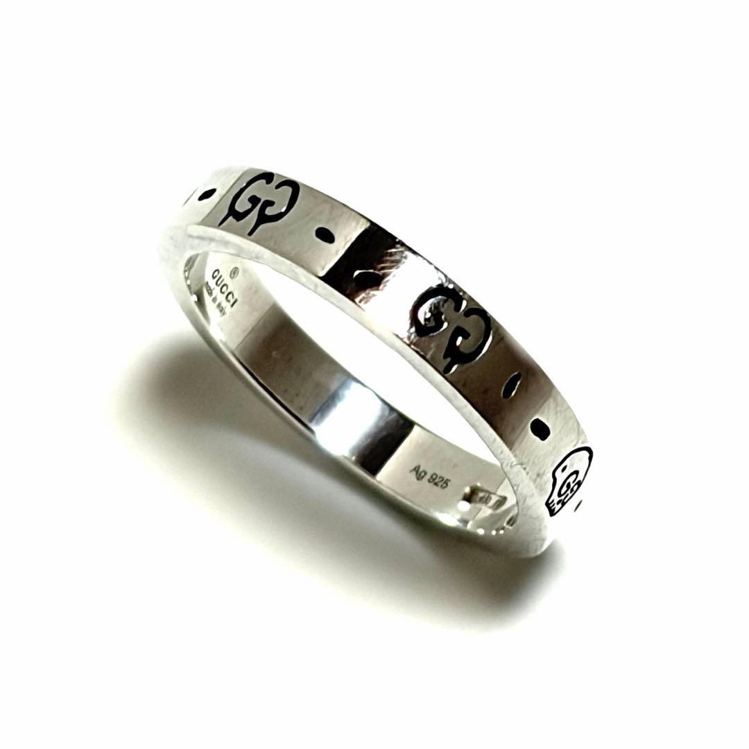 GUCCI リング ゴースト GGロゴ スカル シルバー925 アクセサリー