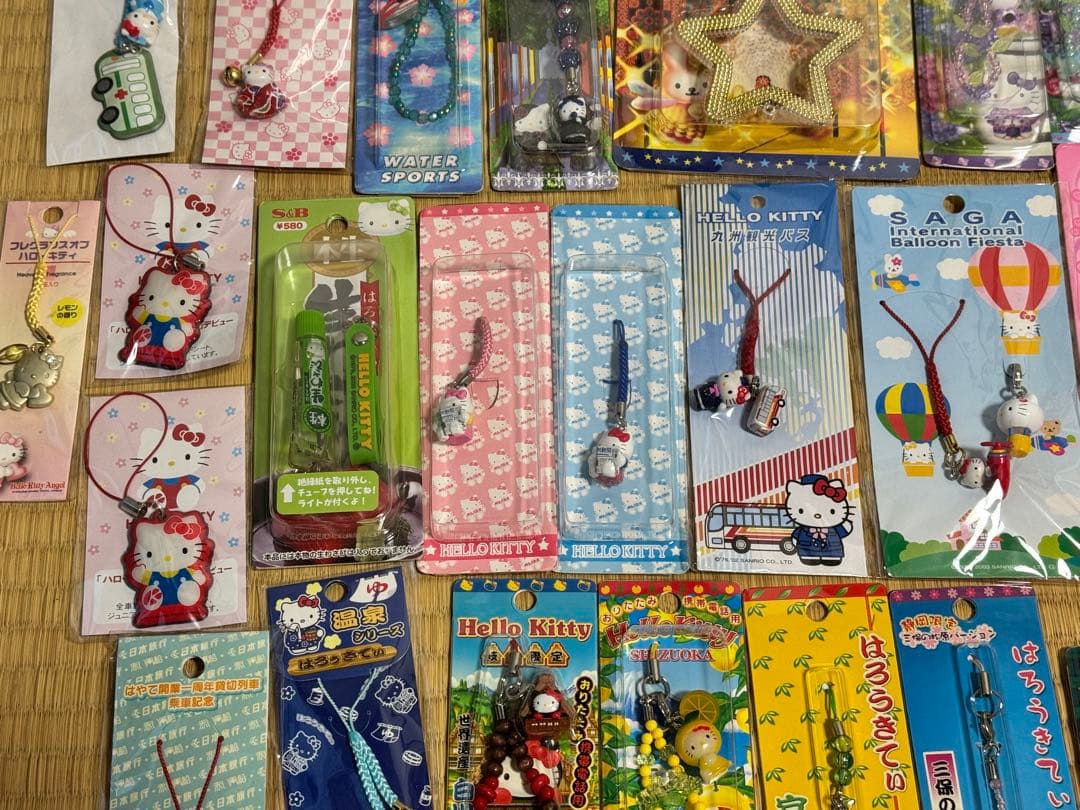 レア　キティ　根付け　ストラップ　まとめ売り　65点