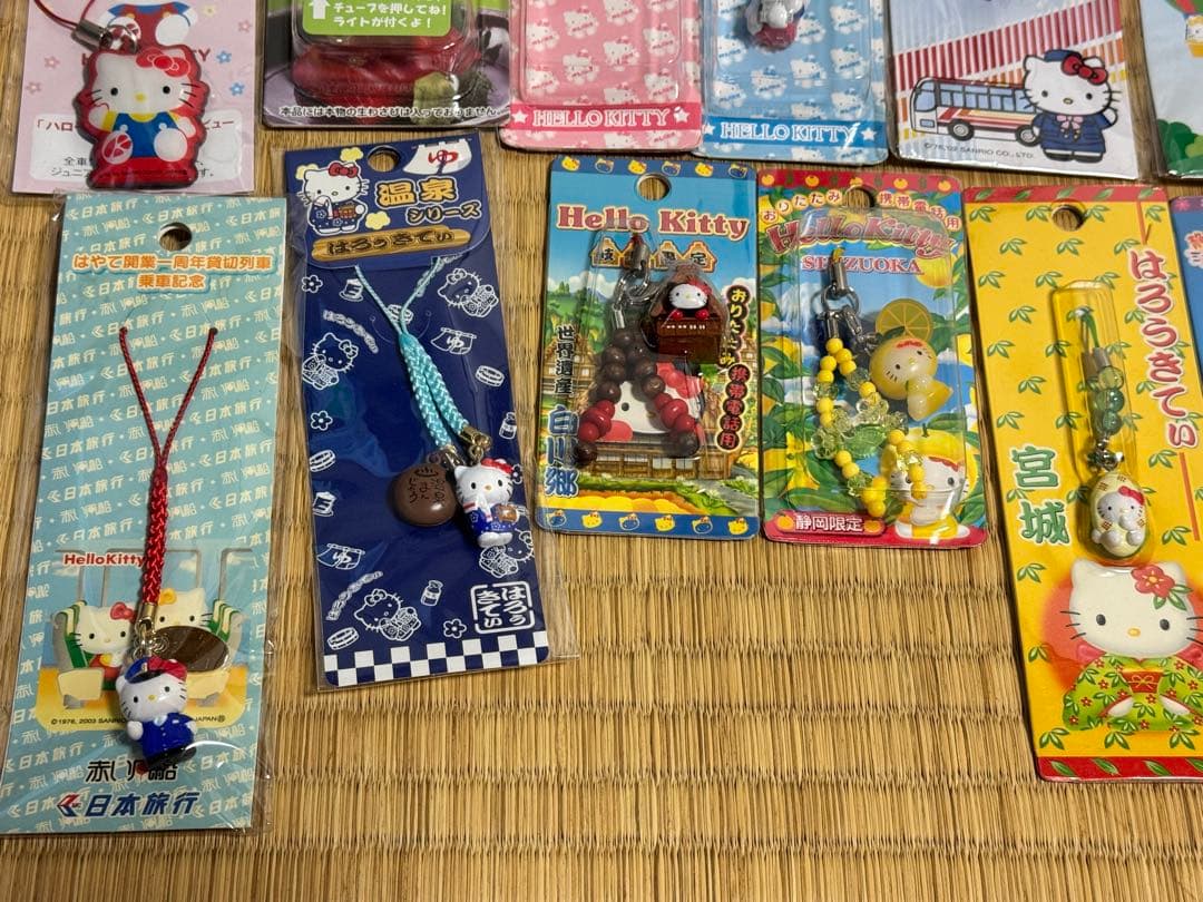 レア　キティ　根付け　ストラップ　まとめ売り　65点