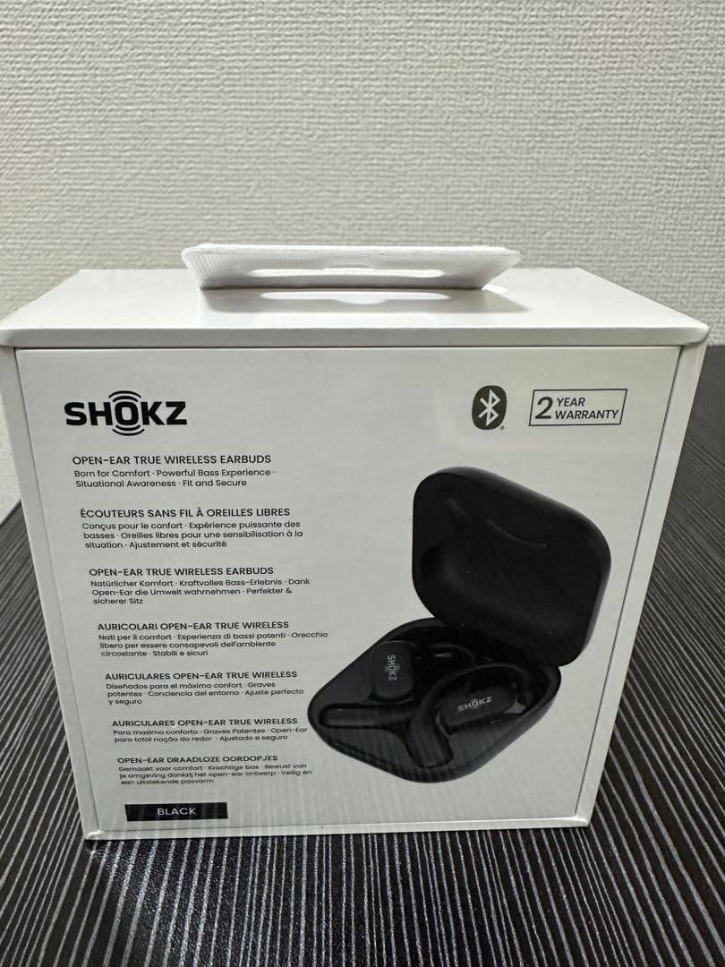 SHOKZ OPENFIT ブラック ワイヤレスイヤホン