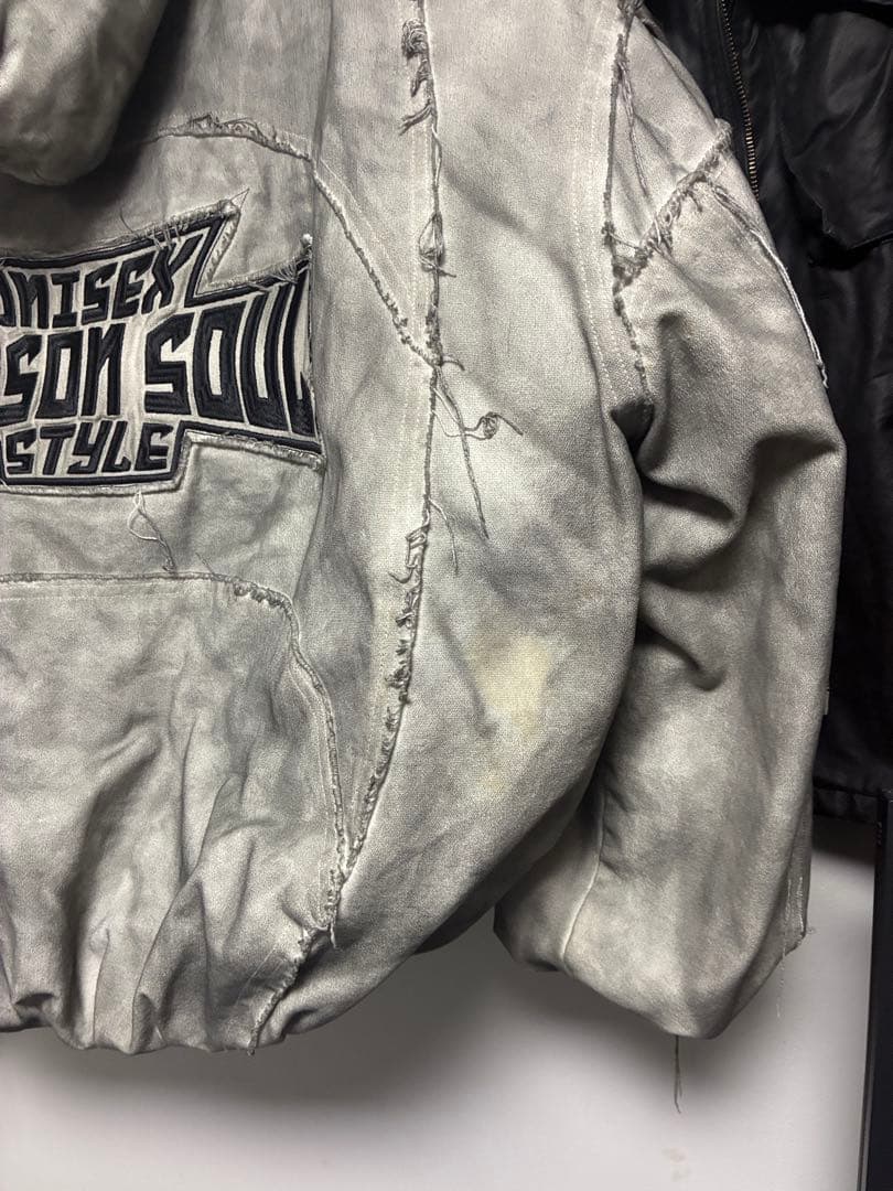 パーソンソウルボンバージャケット グレー