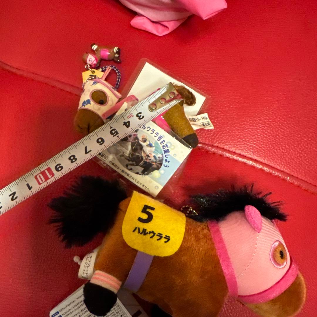 高知競馬♡ハルウララ　ぬいぐるみ＆ストラップ　まとめ売り　ピンク/にんじん/ぞう