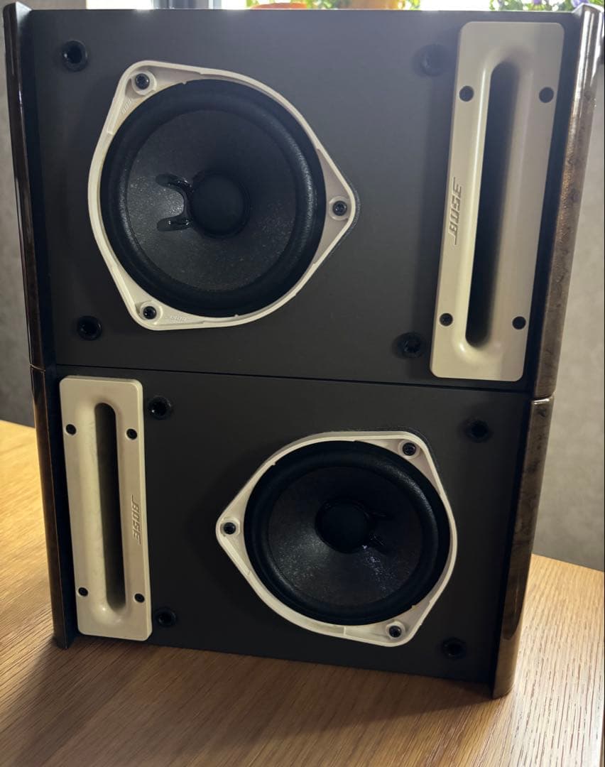 美品！Bose スピーカーMODEL121ケーブル付き シリアル連番 木目綺麗！