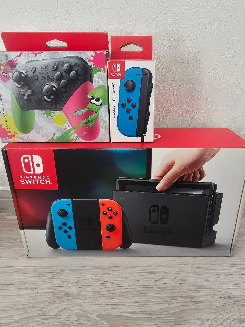 そ*ぴ様 Switch　本体　スプラトゥーン　プロコン　箱付き　初期化済み