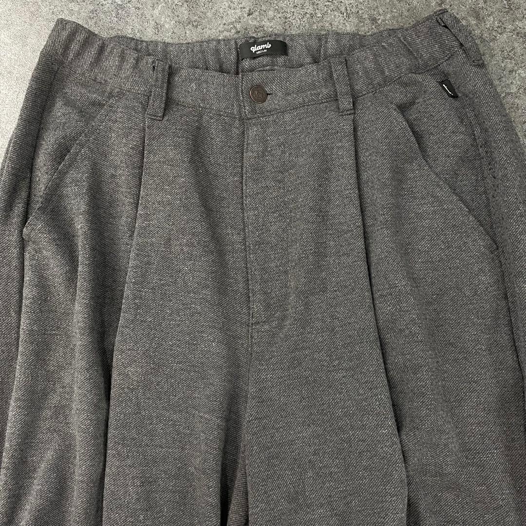 glamb Knee Tuck Pants グラム ニータックパンツ グレー