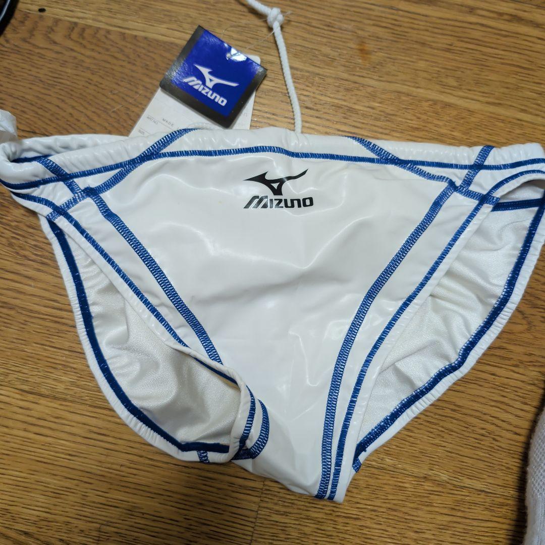 Mizuno 競泳水着 ホワイト/ブルー 2O