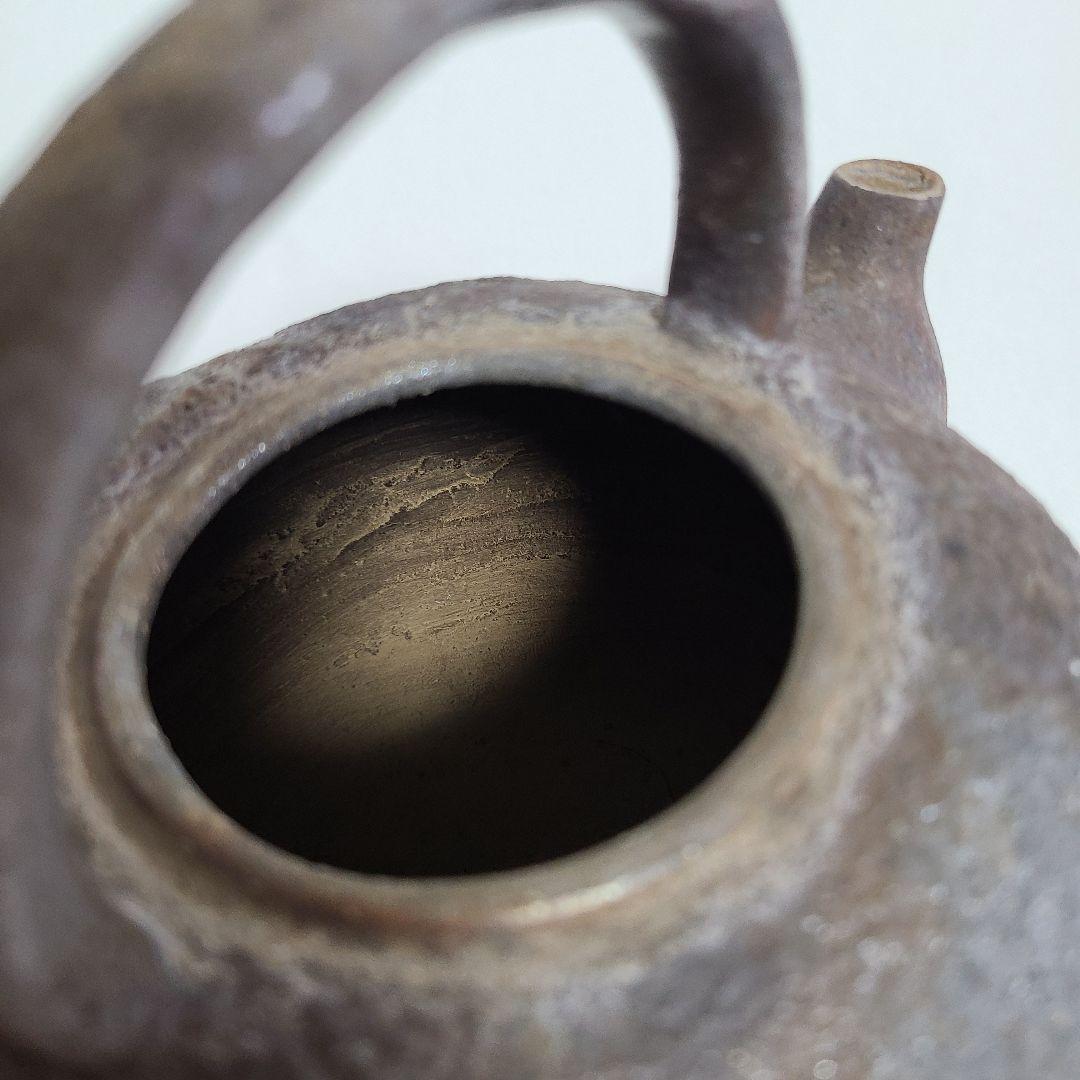 備前焼 茶道具 湯沸かし 陶印なし 青備前 やかん ボーフラ 急須