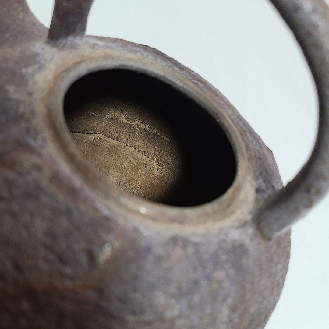 備前焼 茶道具 湯沸かし 陶印なし 青備前 やかん ボーフラ 急須