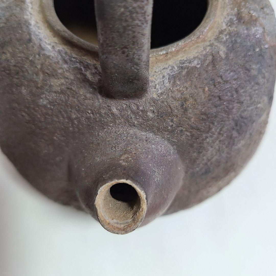 備前焼 茶道具 湯沸かし 陶印なし 青備前 やかん ボーフラ 急須