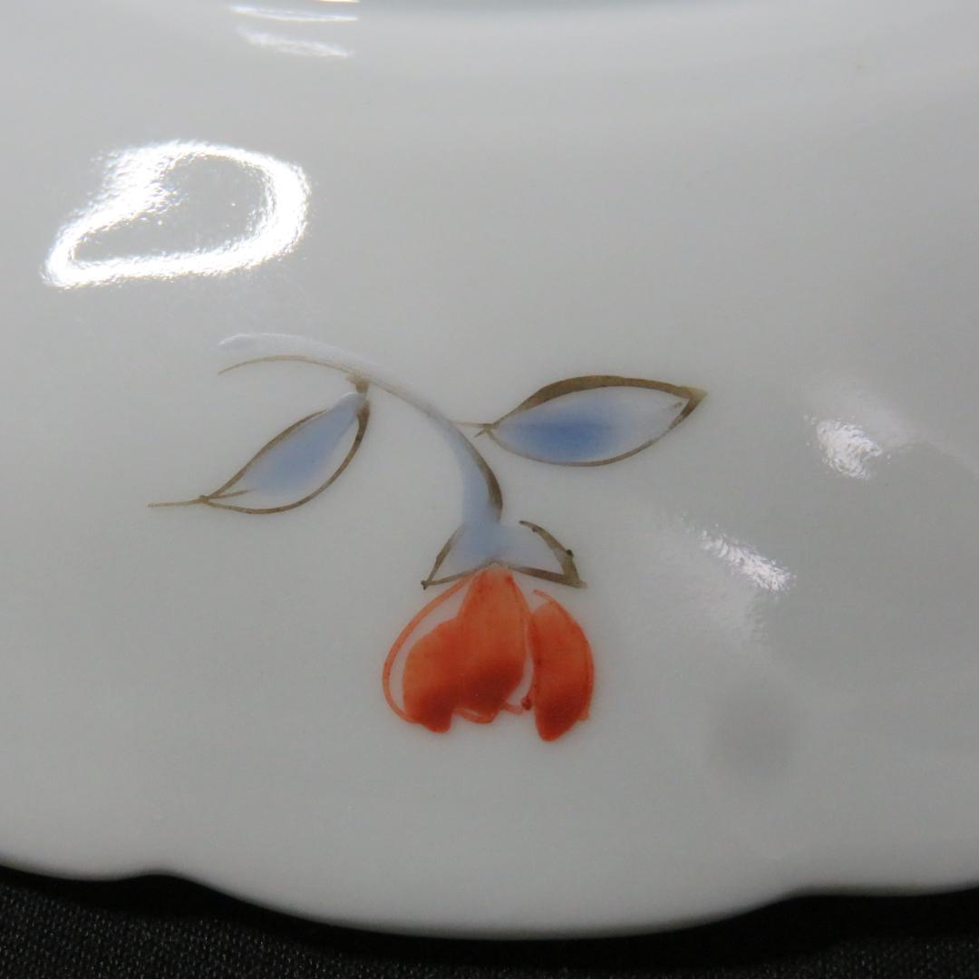 鳳凰 皿 5枚 窯傷 色絵付 銘 古伊万里 明治