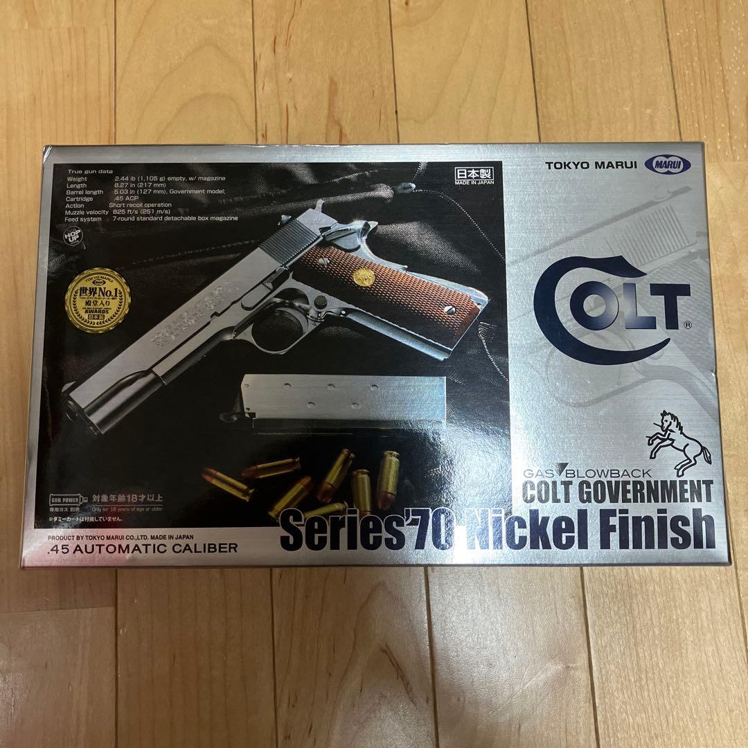 コルトガバメント　COLT Series 70 Nickel Finish
