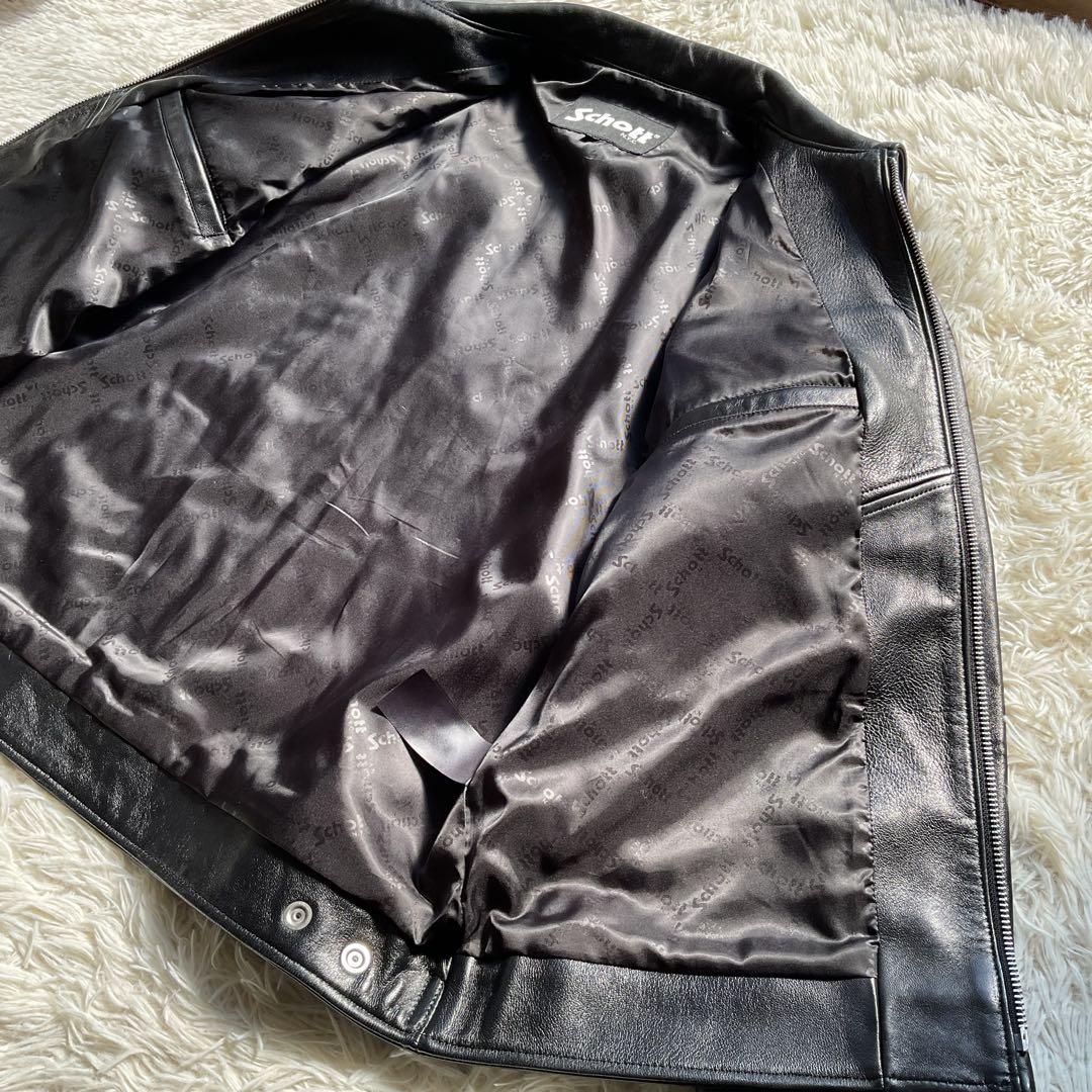 未使用級✨schott レザートラッカージャケット　ライダース　ラムスキン　M