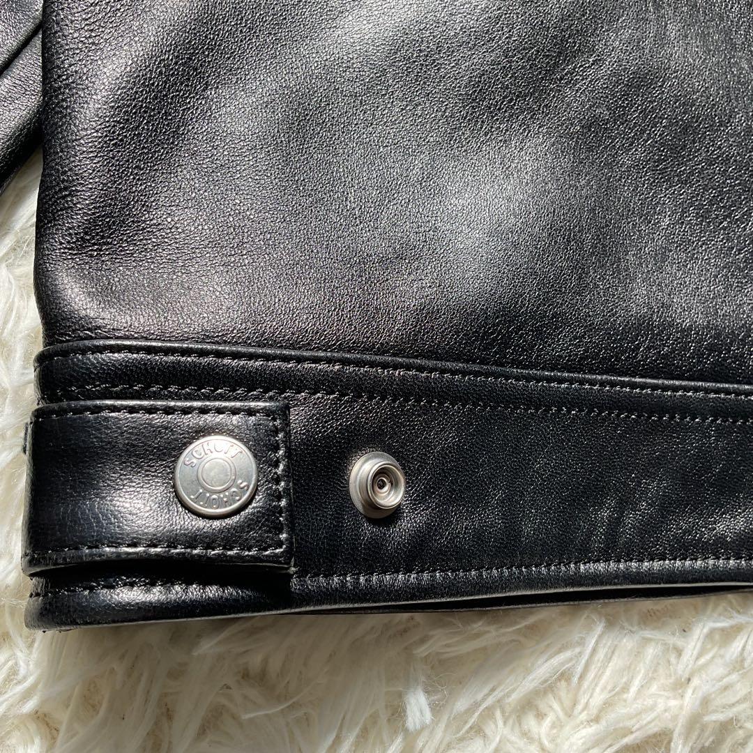 未使用級✨schott レザートラッカージャケット　ライダース　ラムスキン　M