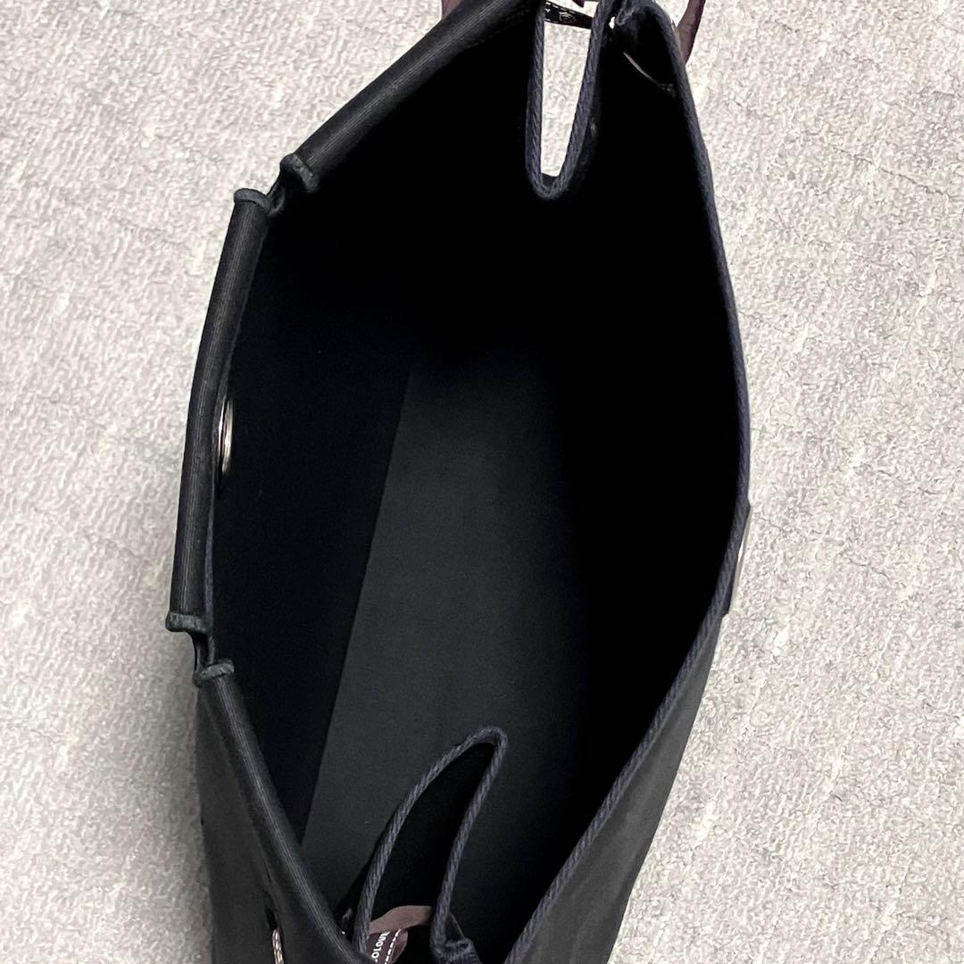 エルメス［エールバッグ］MM用　替えバッグ　ブラック　キャンバス　シルバー金具