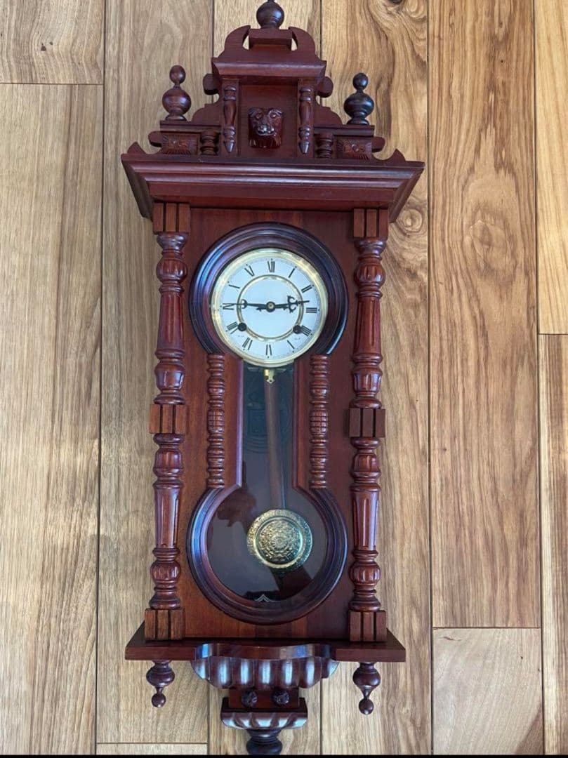 クラシック木製振り子時計