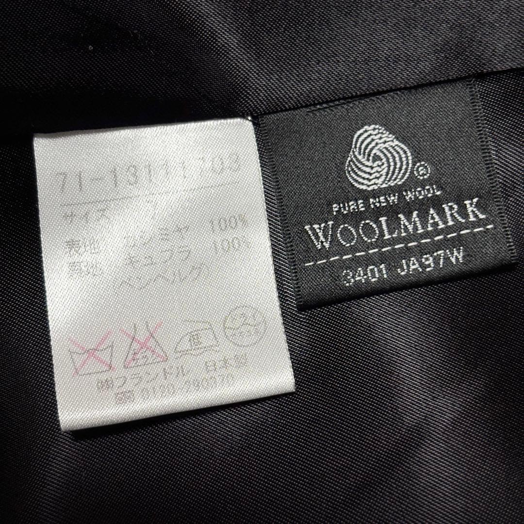 美品 INED イネド カシミヤ100% チェスターコート ブラック ベルト