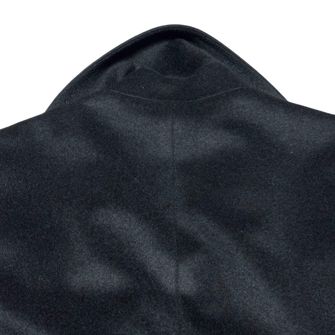 美品 INED イネド カシミヤ100% チェスターコート ブラック ベルト
