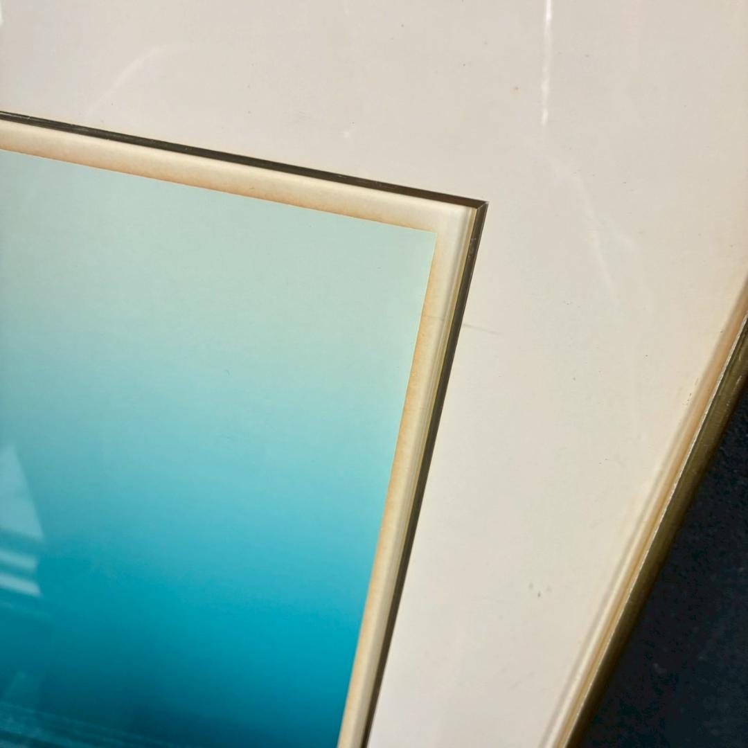 沢田哲郎「PrismⅢ」シルクスクリーン 1988年作 直筆サイン入り 額縁入り