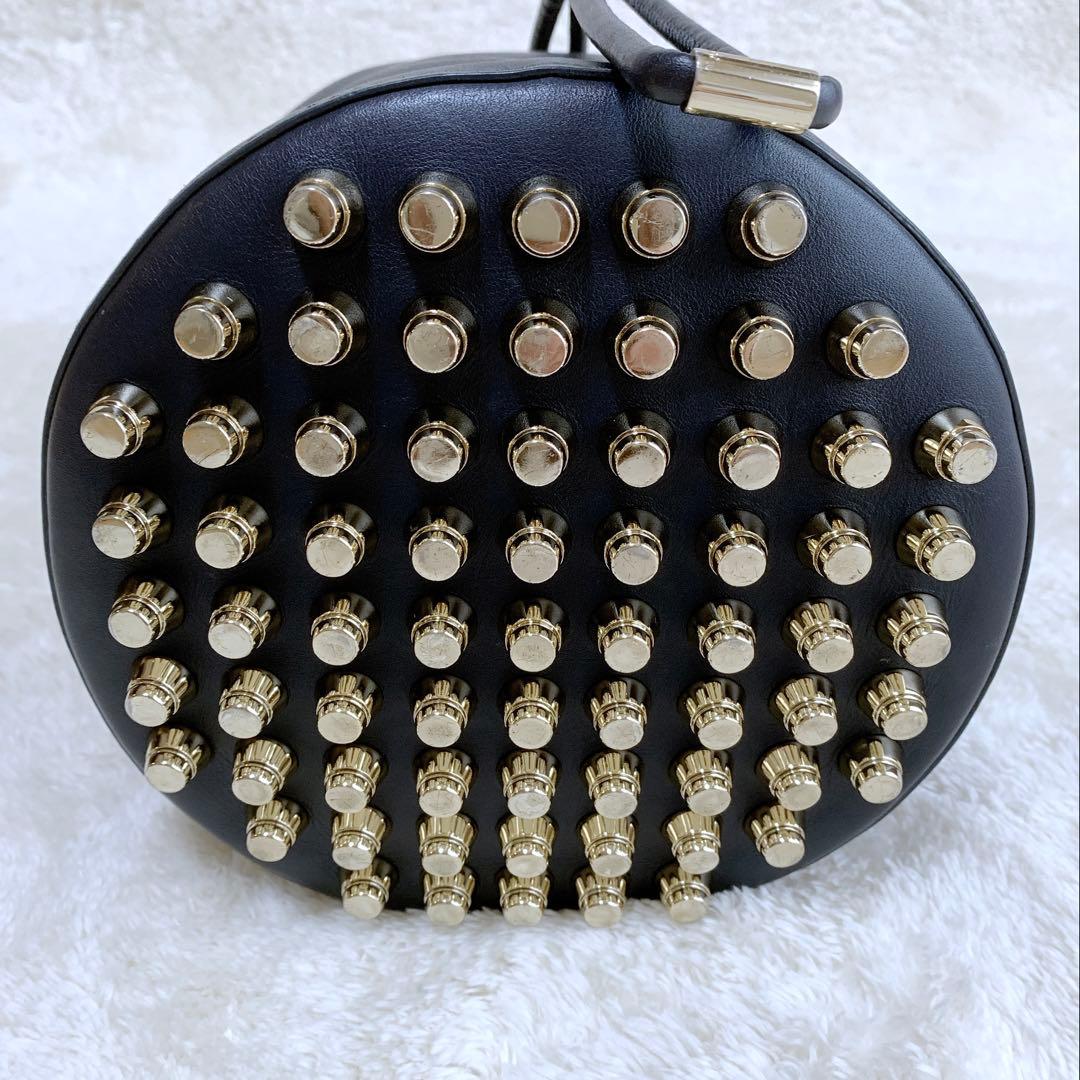 【KEIKO】アレキサンダーワン ゴールドスタッズ ショルダー バッグ 黒