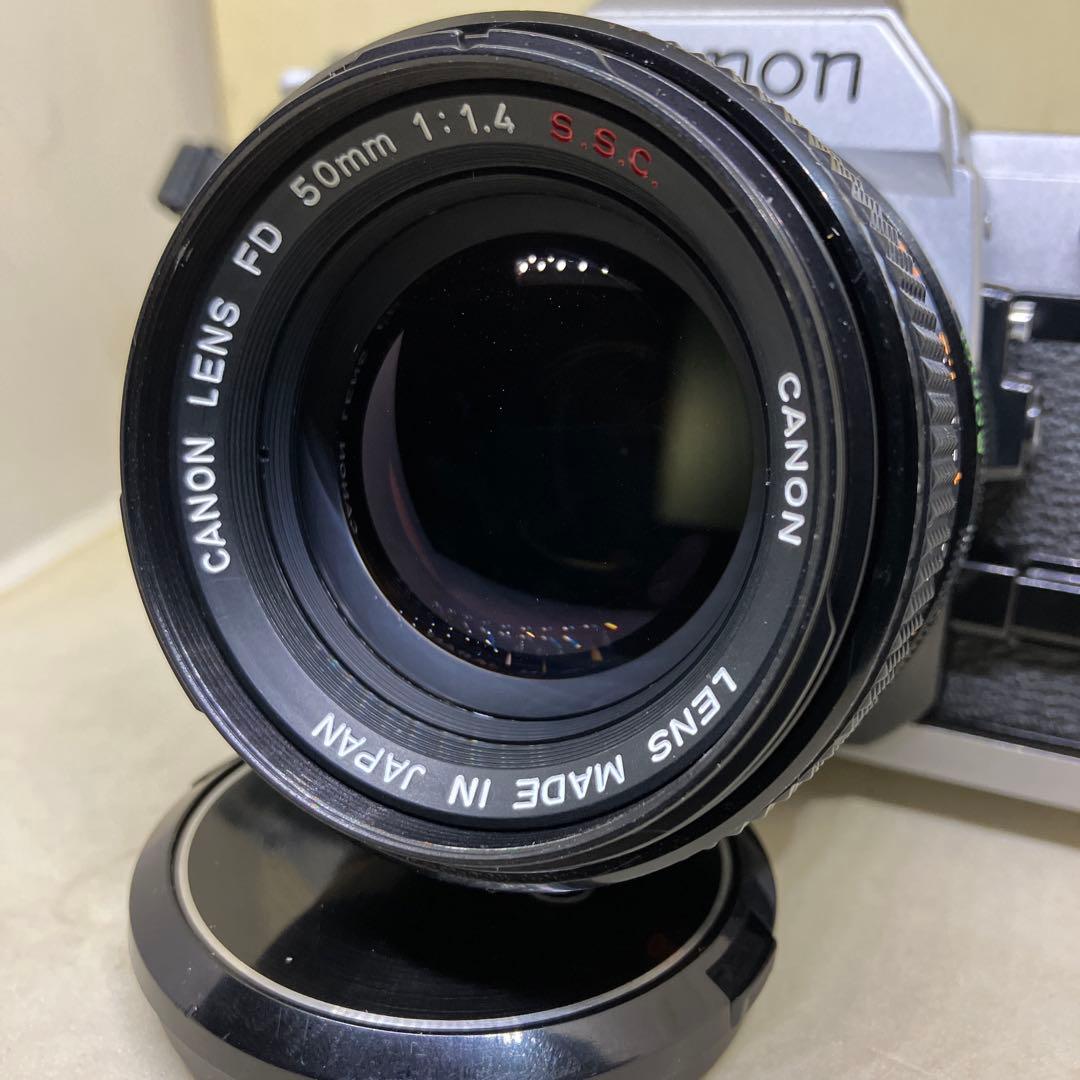 Canon AE-1とFD 50mm F1.4 S.S.Cのセットになります。