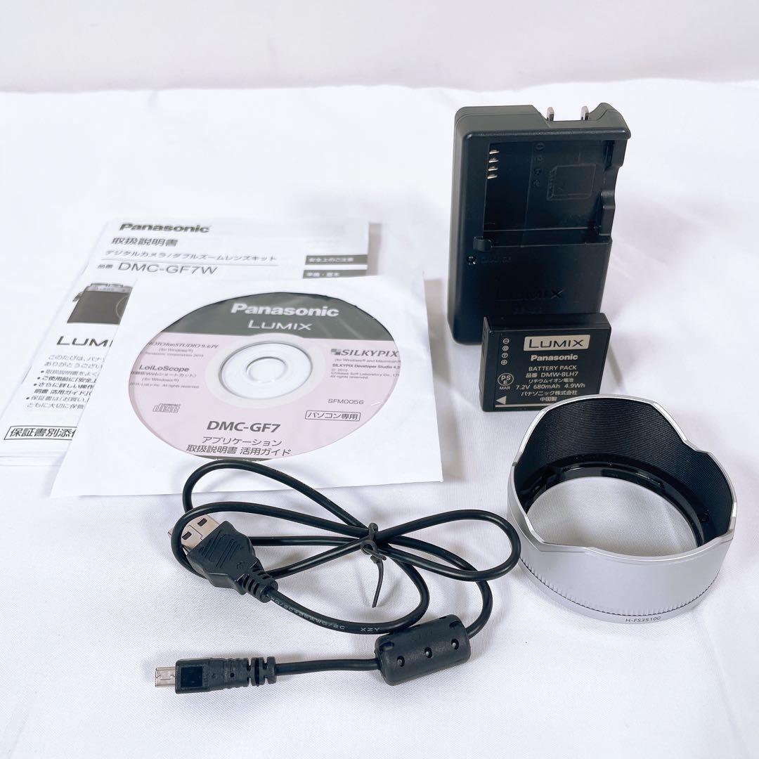 【美品】 Panasonic ミラーレス一眼 DMC-GF7W-T