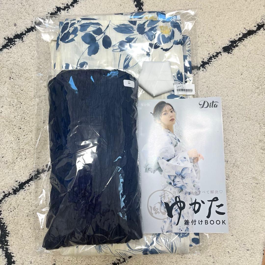 Dita「泡沫の花しらべ」浴衣セット 下駄なし