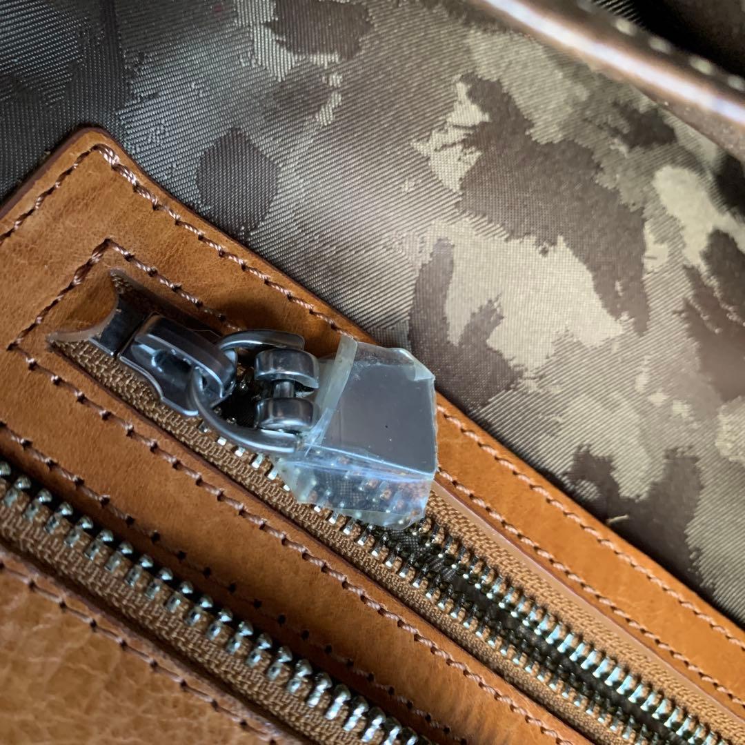 美品＊aniary アニアリ ブリーフバッグ 2way キャメル A4 ビジネス