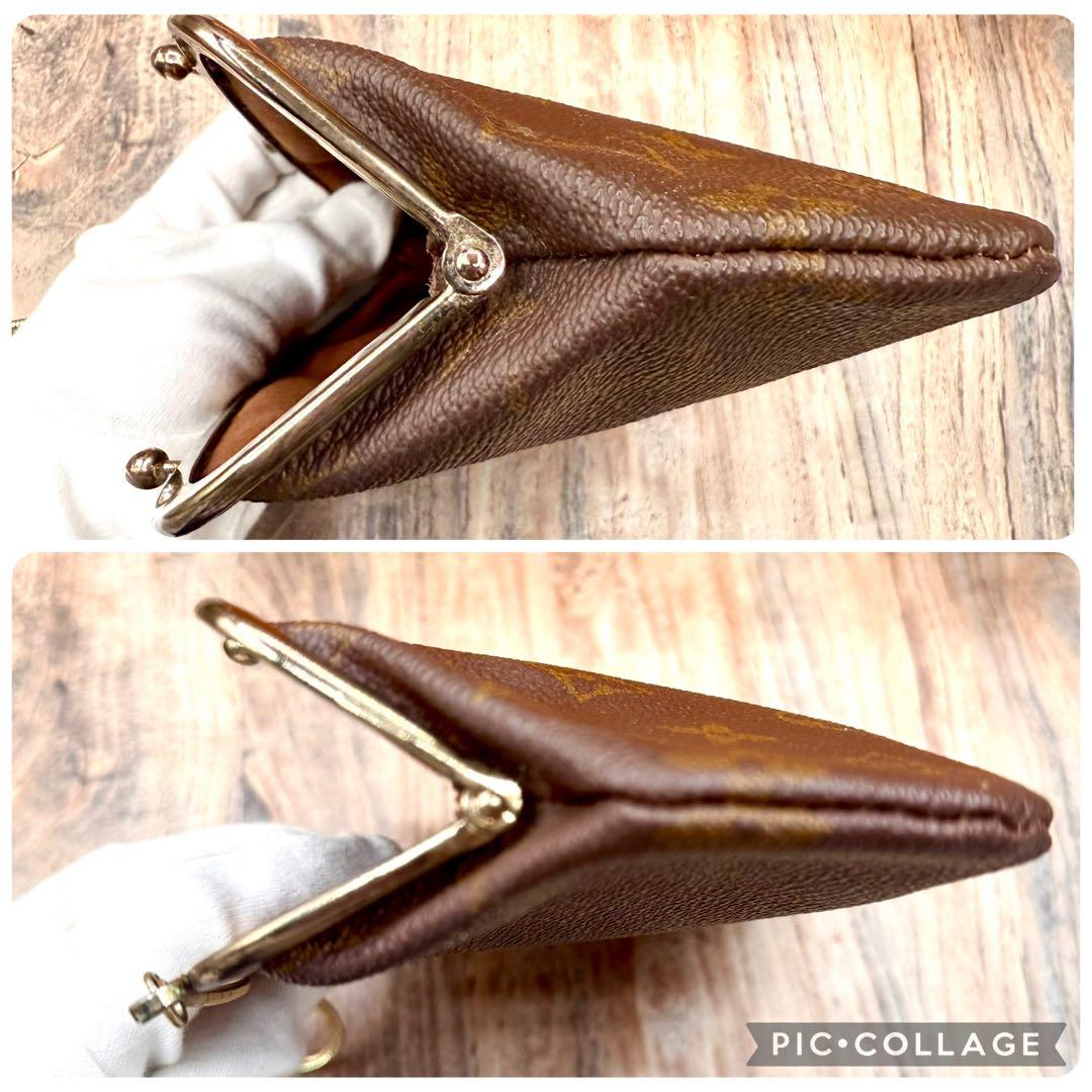 ⛄️極美品⛄️ルイヴィトン　モノグラム　がま口　ポーチ USAバケット付属品#612