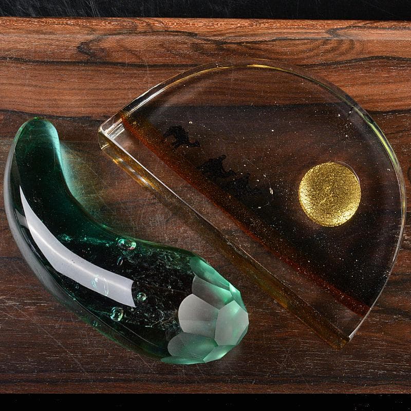 ガラス工芸　グラス　タンブラー　置物など　5点まとめて　V　R6830