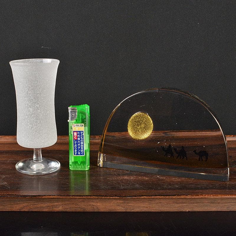 ガラス工芸　グラス　タンブラー　置物など　5点まとめて　V　R6830