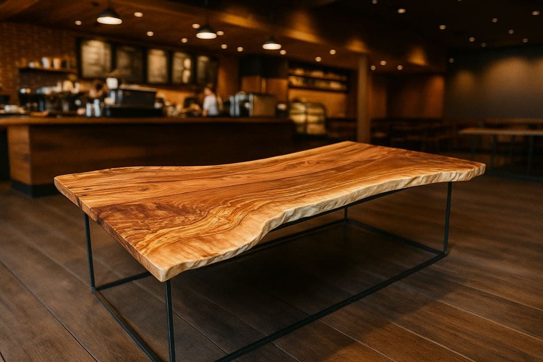 【最終価格！早い者勝ち！】栃　トチ　一枚板テーブル　店舗什器　ディスプレイ