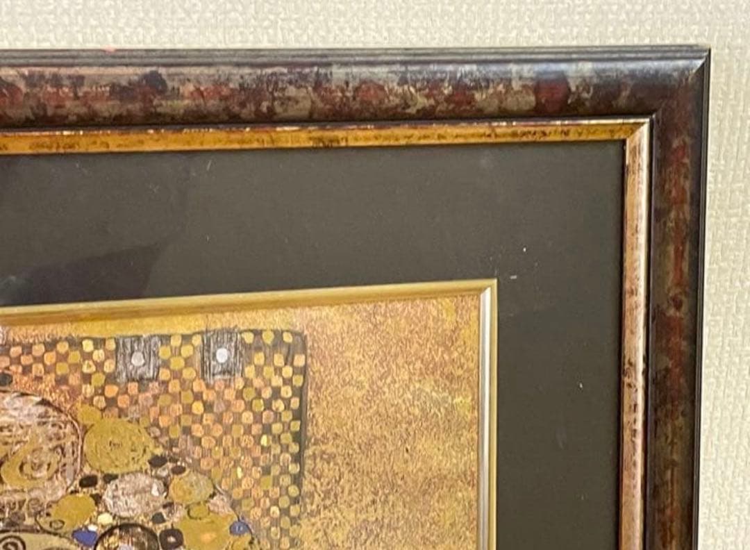 グスタフ・クリムト　バウアーの肖像 レプリカ　難あり