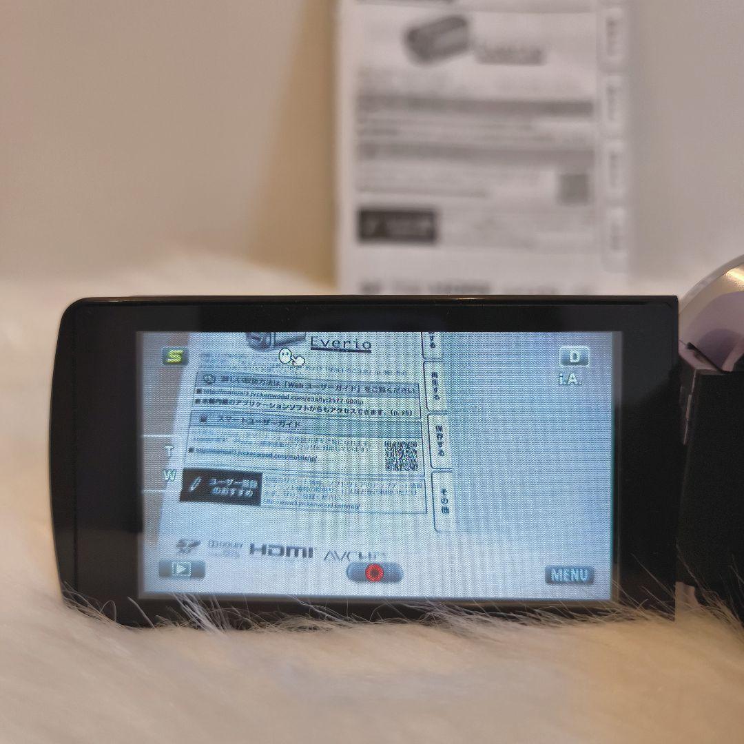 美品 JVC ビデオカメラ Everio GZ-HM33-V バイオレット