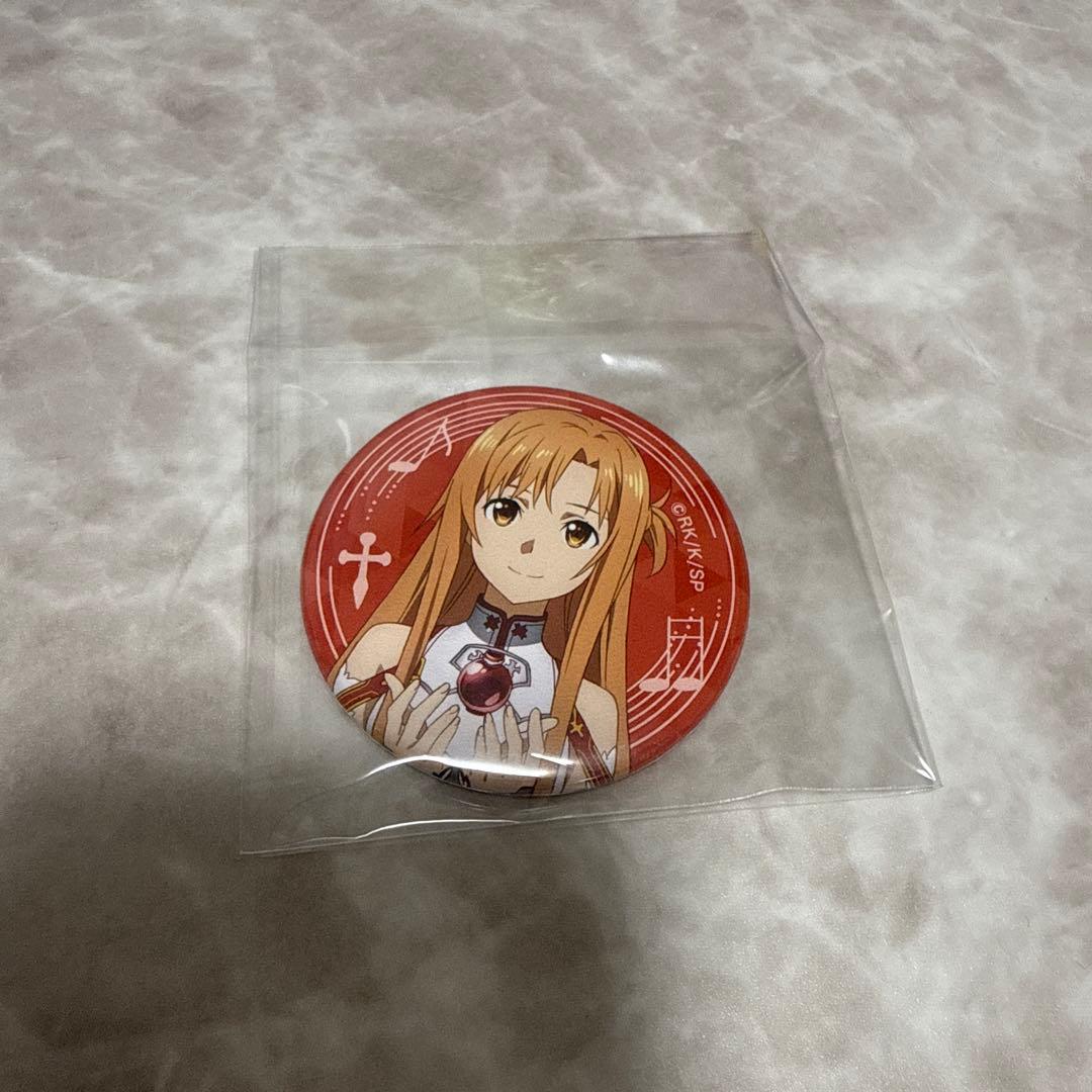 ソードアート オンライン　アスナ　缶バッジ