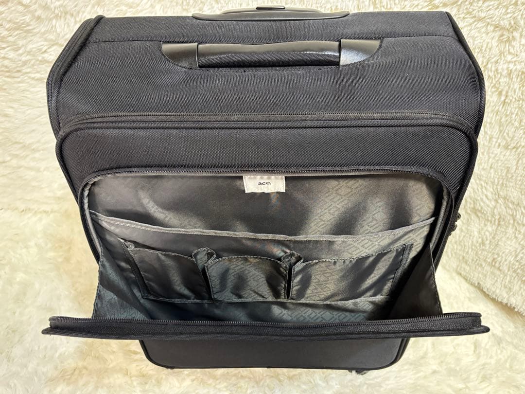 超軽量 美品 【エース】ソフトキャリーケース 57L TSAロック ブラック