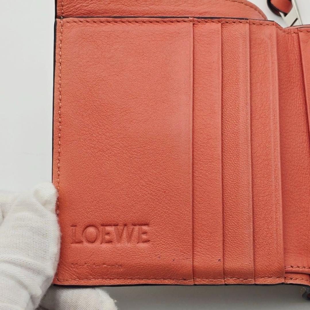 LOEWE ロエベ トライフォールド コンパクトウォレット 二つ折 アナグラム.