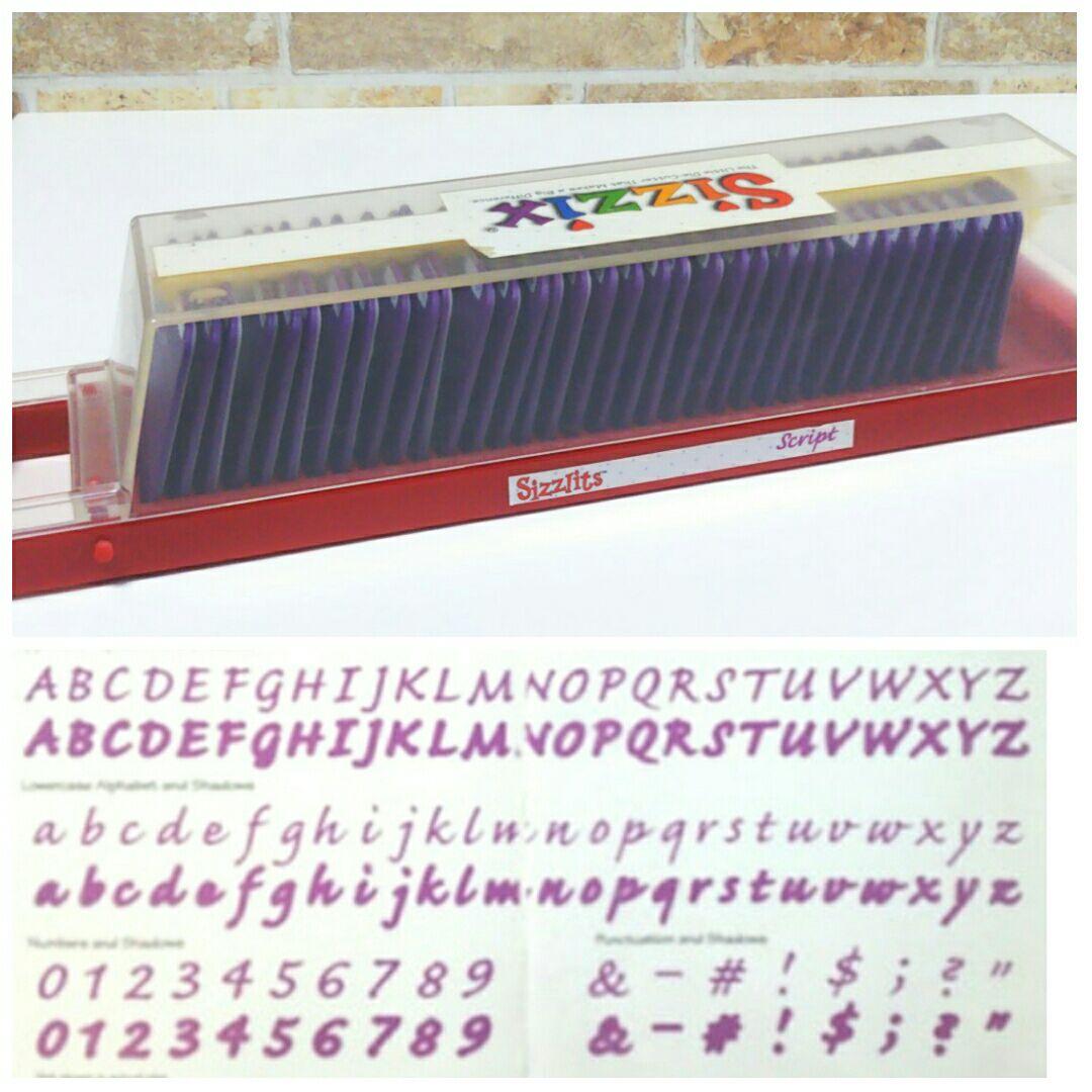 シジックス sizzix アルファベット ダイ シズリッツ script 筆記体