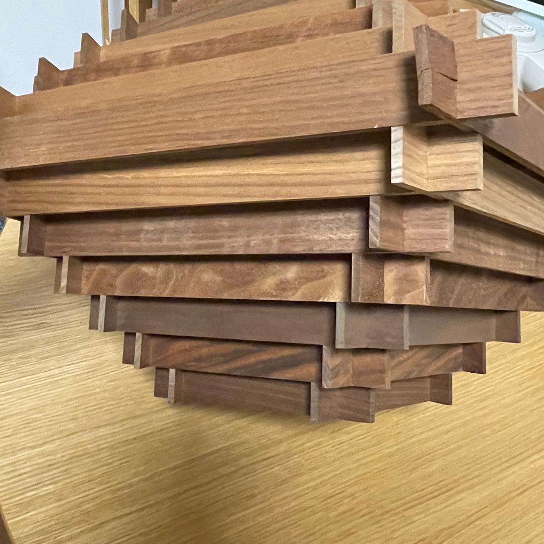 ウニコ　ZEONG APROZ 木製ペンダントライト 階層デザイン