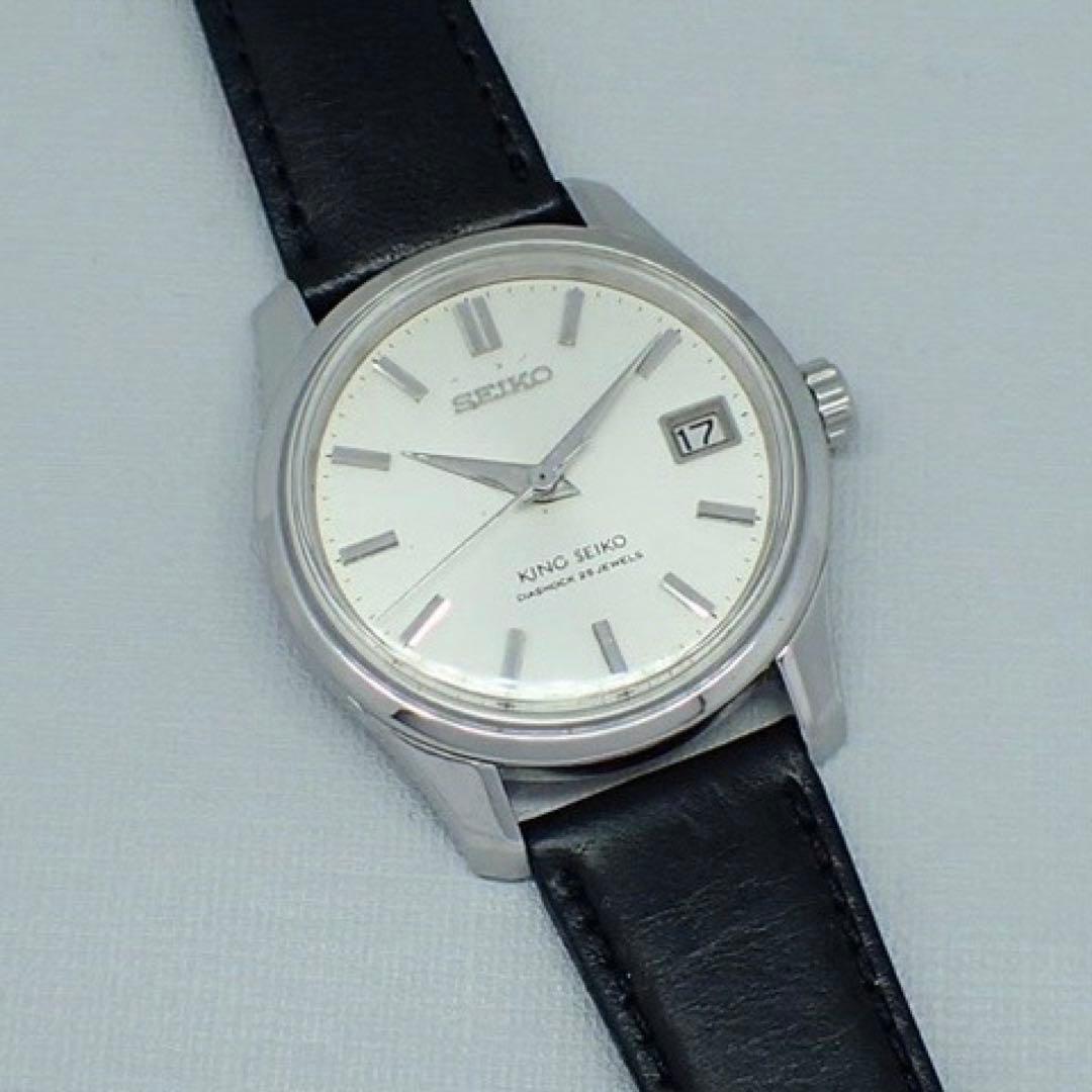 【稼働品OH済】キングセイコー25石メダリオン4402-8000前期型手巻腕時計