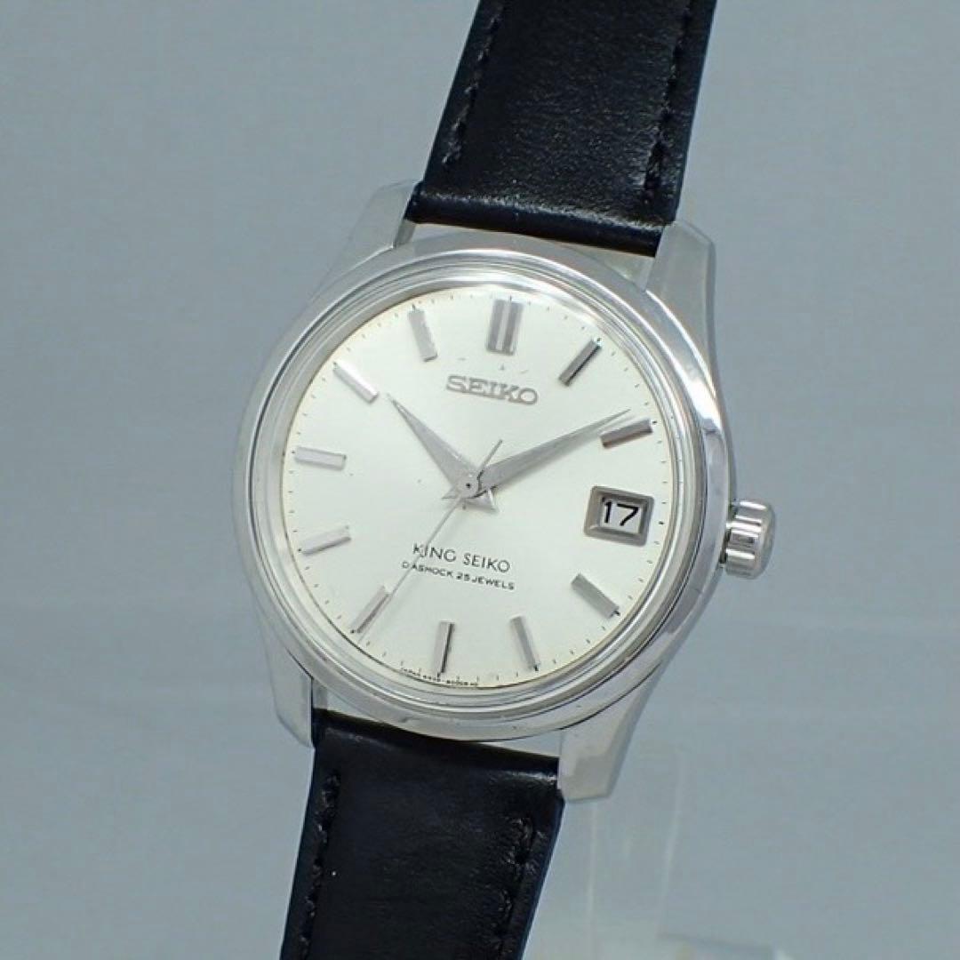 【稼働品OH済】キングセイコー25石メダリオン4402-8000前期型手巻腕時計