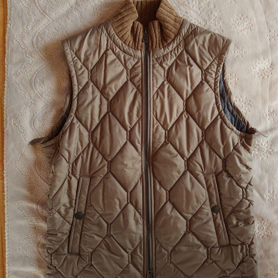 バーバリー　ダークブラウン キルティングインナー付きメンズミドルコート