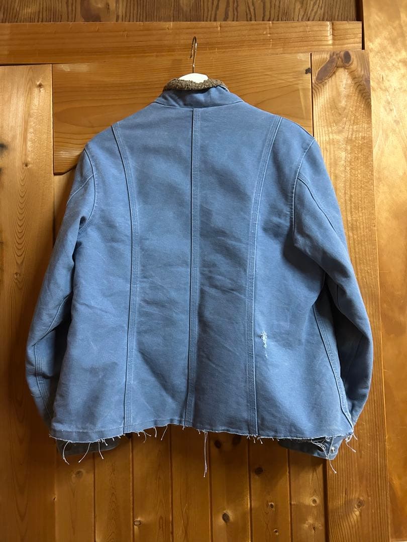 最安値！超希少！Carharttカーハートダックジャケットフレンチブルー！
