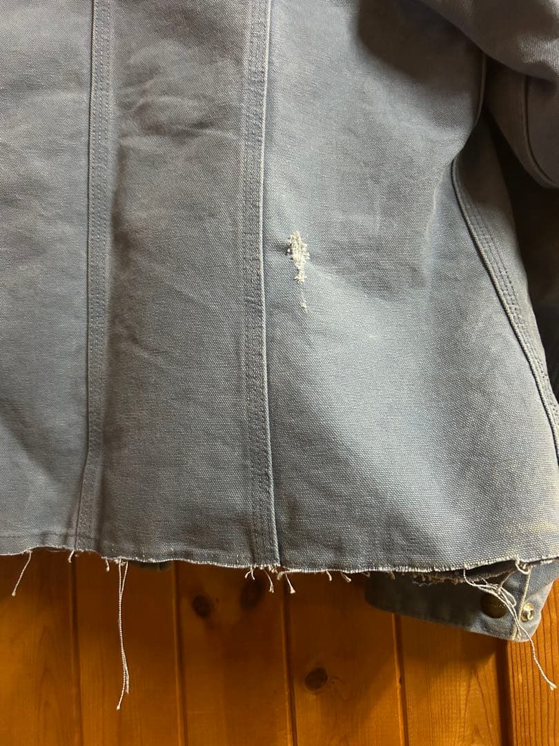 最安値！超希少！Carharttカーハートダックジャケットフレンチブルー！