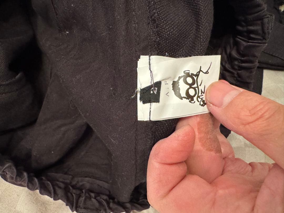 a.f artefact パンツ　サスペンダー　サルエル