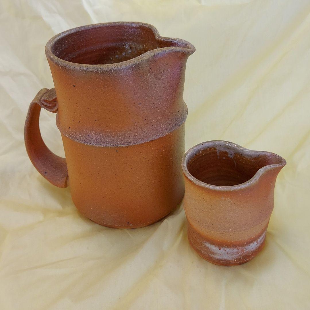 焼締め　陶器　沖康史作