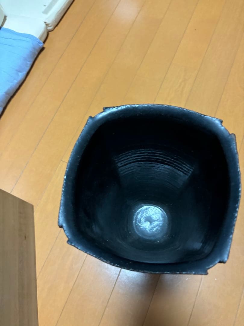 黒色 陶器 四角形 一の瀬焼 丸田製