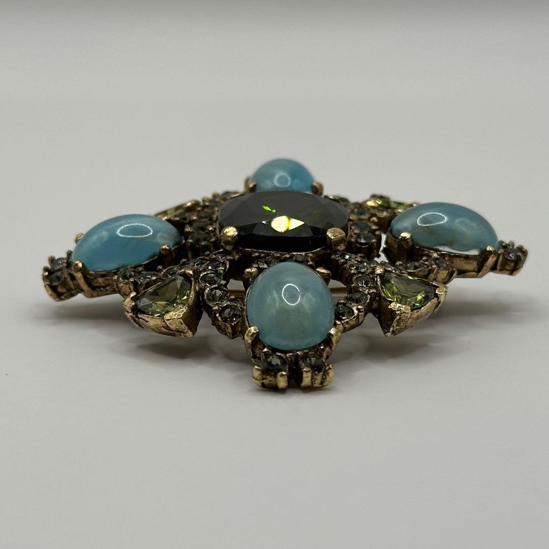 【希少】CINER サイナー ブローチ カラーストーン ラインストーン